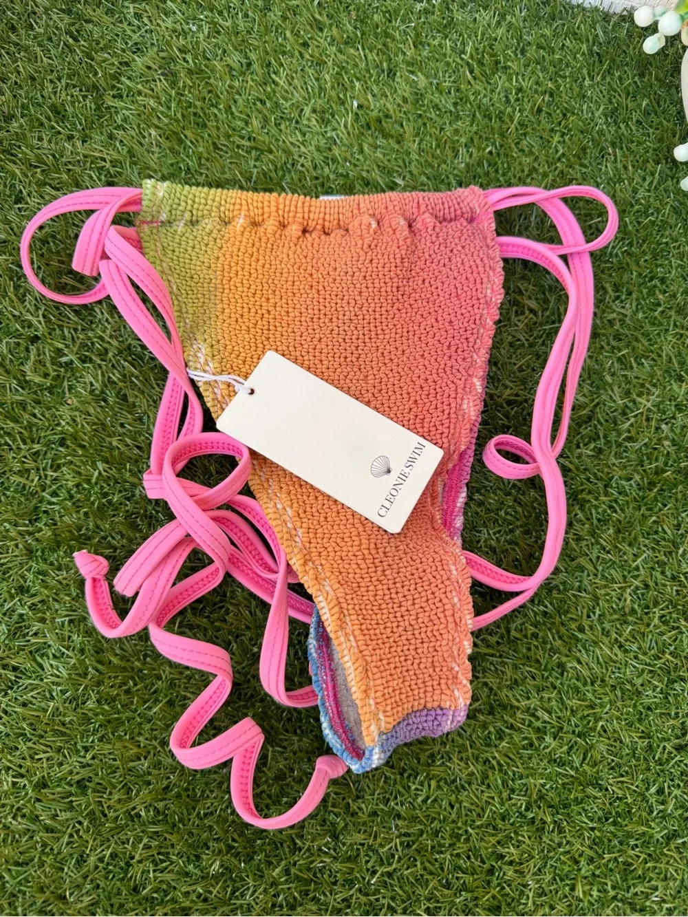 Cleonie Swim Rainbow Bells Bikini new with tags Retail $110 summer / vacation
